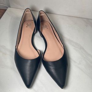 JC black flats size 7.5